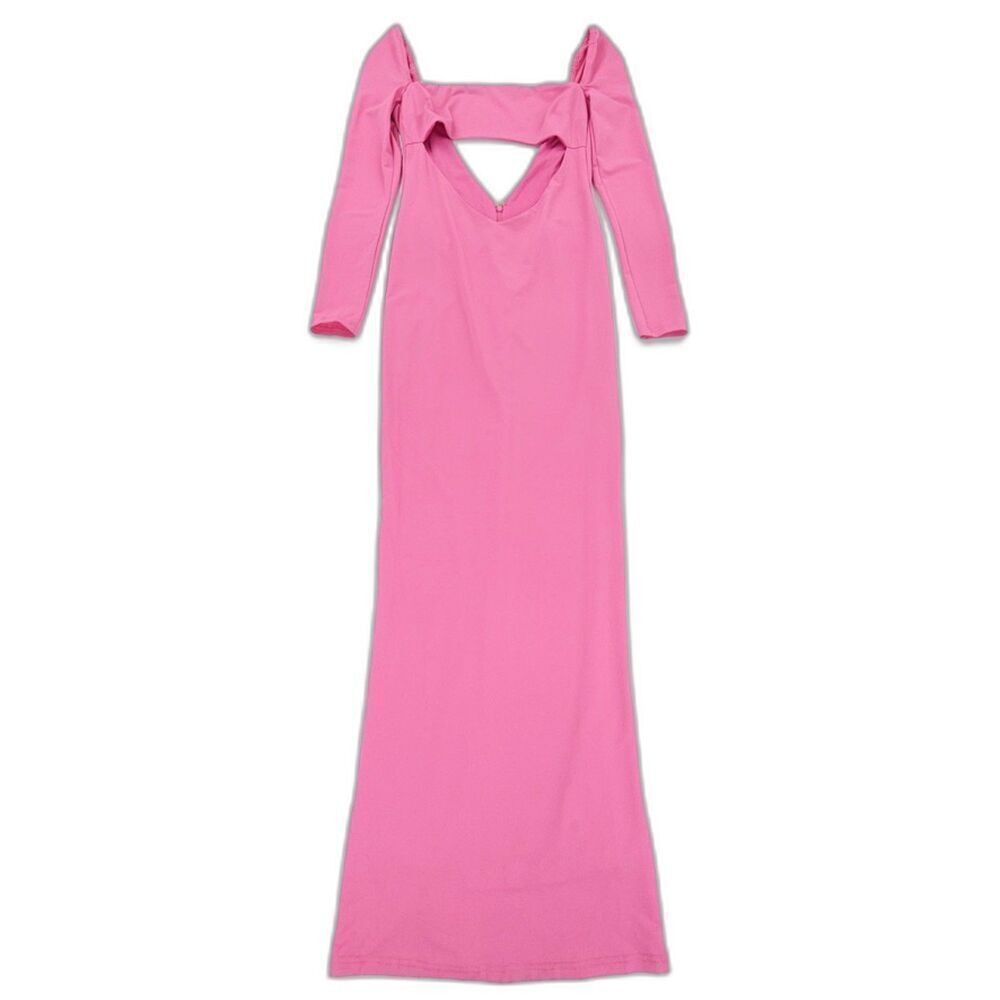 NWT Meshki Ashleigh Cut Out Bandeau Maxi Dress Pink 90s Clean Girl Y2k Minimal